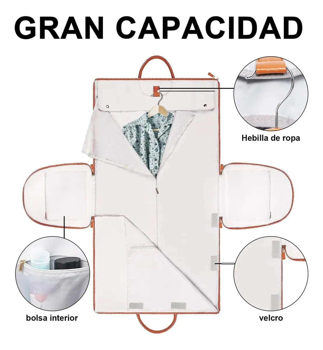 BOLSO DE VIAJE PLEGABLE DE GRAN TAMAÑO